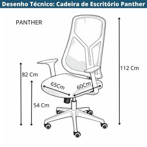 Desenho Tecnico_ Cadeira de Escritorio Panther